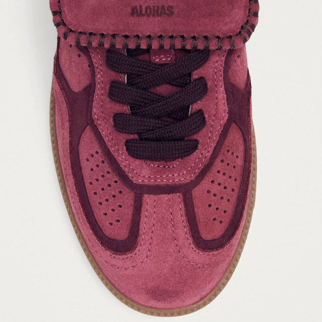 Alohas 490 Club Suede Raspberry Leather Sneakers