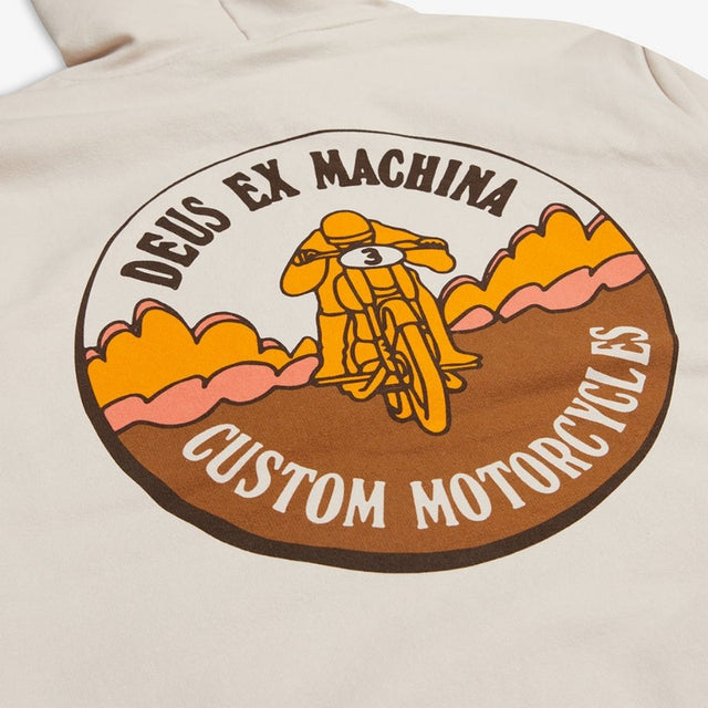 Deus Ex Machina Max Speed Hoodie Dirty White