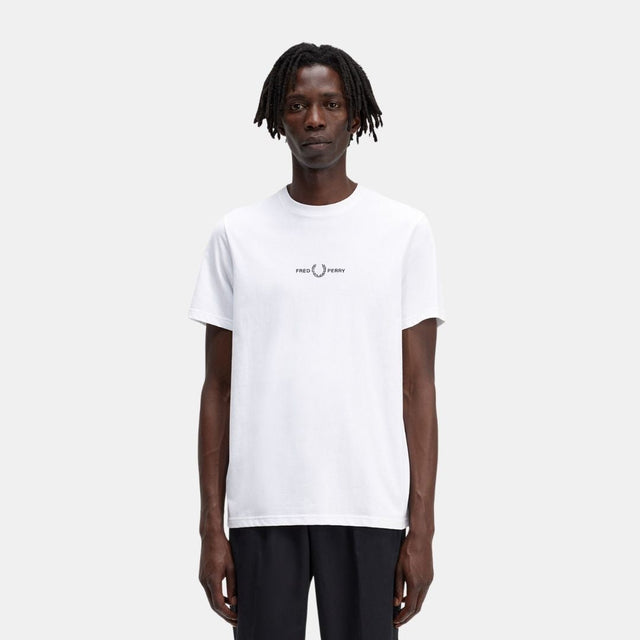 Fred Perry Embroidered T-Shirt White