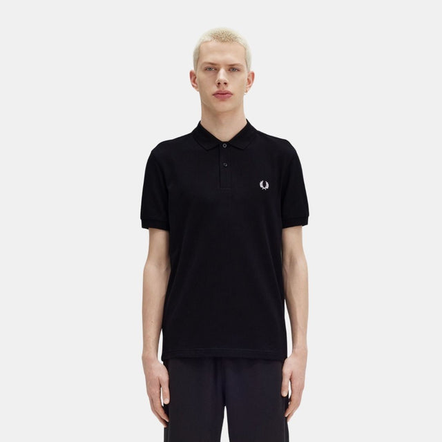 Fred Perry Polo M6000 Black & Snow White