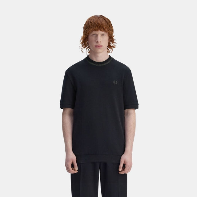 Fred Perry Crew Neck Piqué T-Shirt Navy