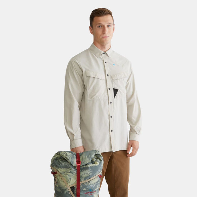 Klattermusen Syn Ls Shirt Men's Silver Creme