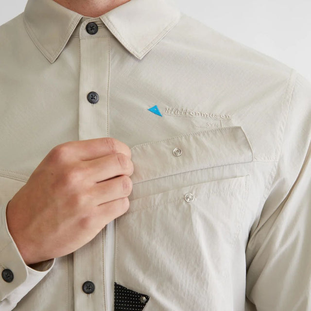 Klattermusen Syn Ls Shirt Men's Silver Creme