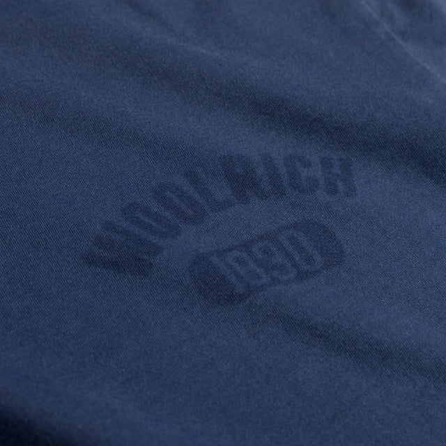 Woolrich Garment Dyed Logo T-Shirt Maritime Blue