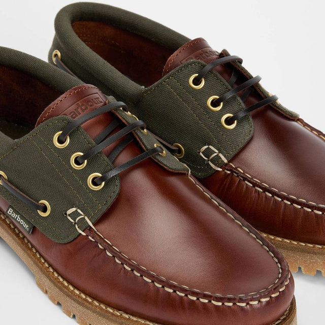 Barbour Deck Boat Shoe Mahogany