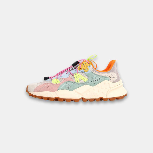 Flower Mountain Women's Tiger Hill Suede Mesh White & Pink