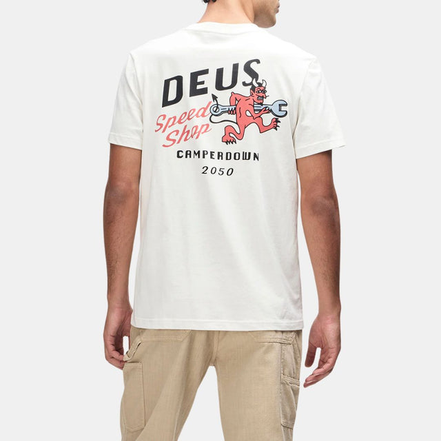 Deus Ex Machina Dogleg Tee Dirty White