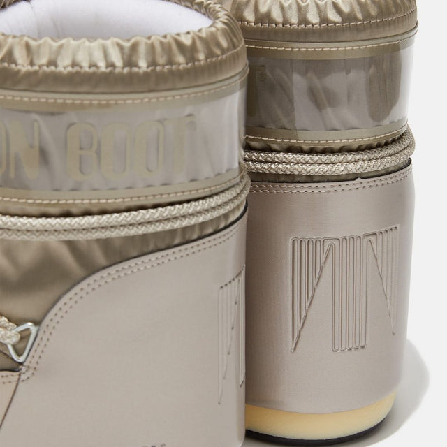 Moon Boot Icon Low Glance Satin Platinum