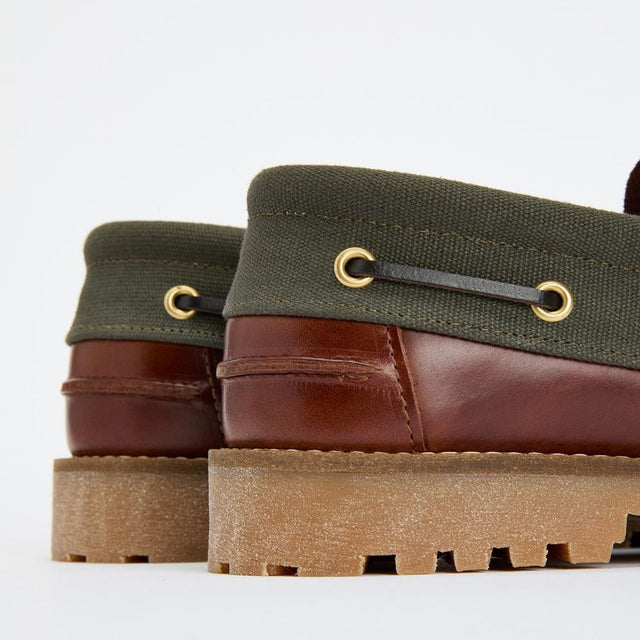 Barbour Deck Boat Shoe Mahogany