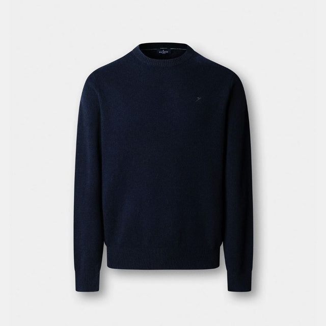 Hackett London Lambswool Crew Midnight Blue