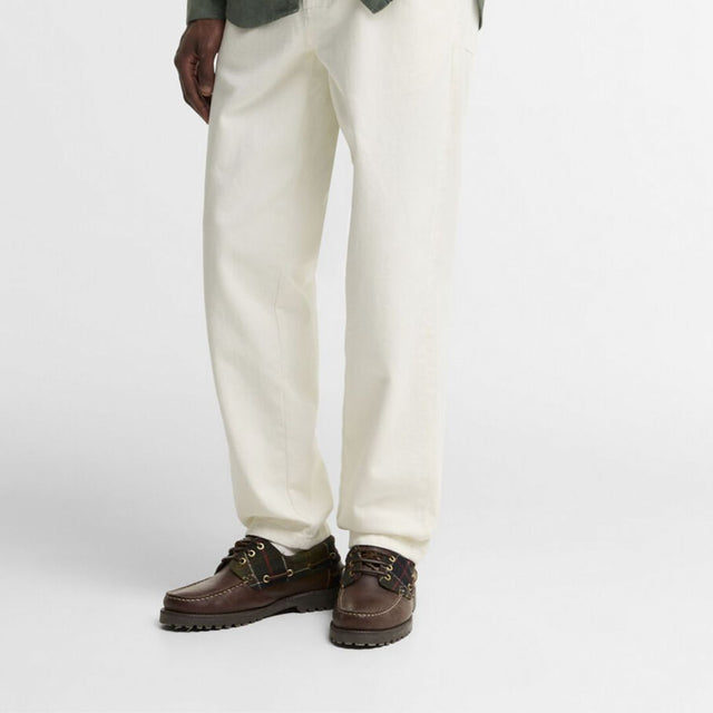 Barbour Deck Boat Shoe Brown Clasicc Tartan