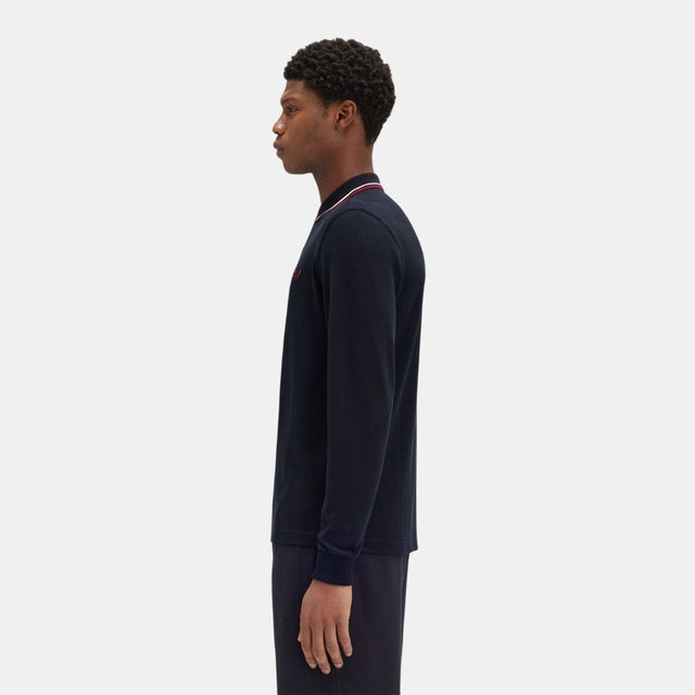 Fred Perry LS Polo M3636 Twin Tipped Navy