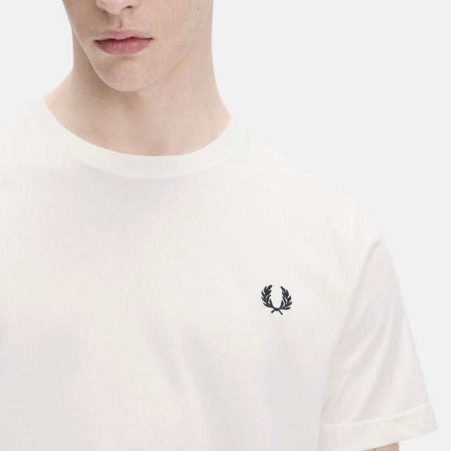 Fred Perry Crew Neck T-Shirt Snow White