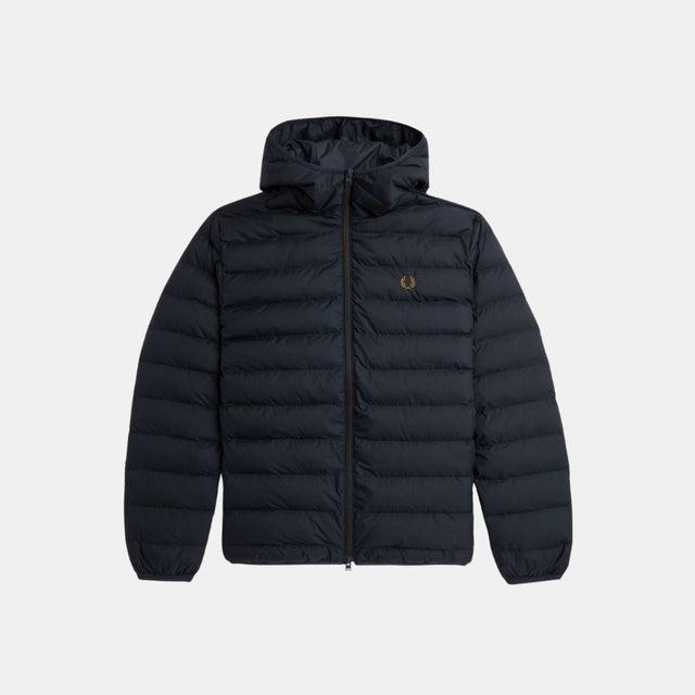 Fred Perry Hooded Insulated Jacket Navy