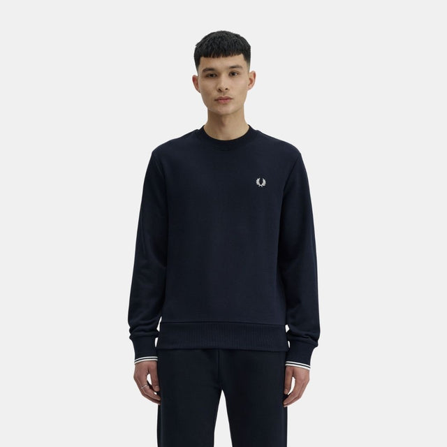 Fred Perry Crew Neck Sweatshirt Navy