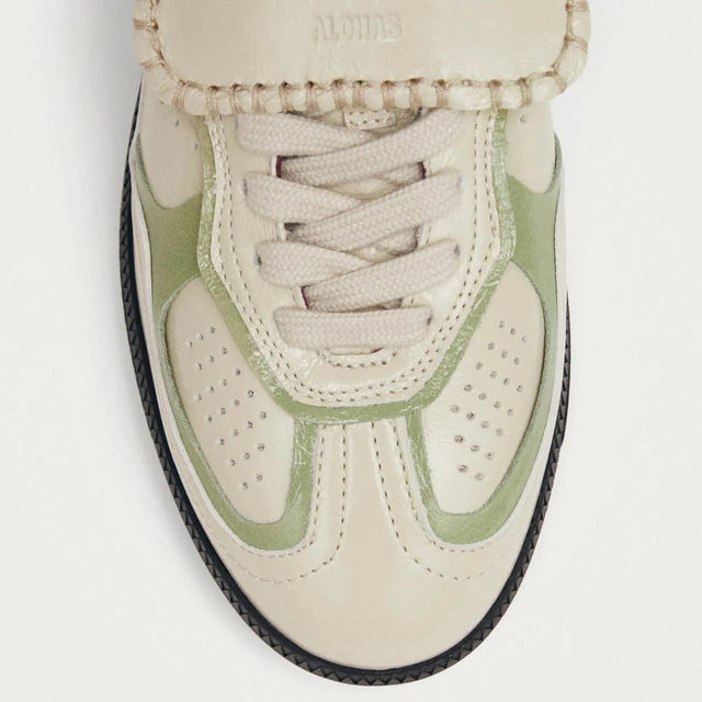 Alohas 490 Club Patent Cream Leather Sneakers