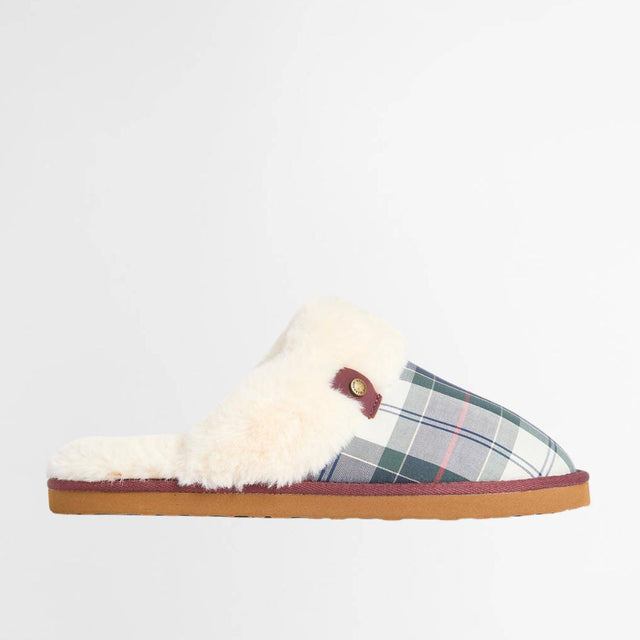 Barbour Claudia Mule Slipper Lt Evergreen