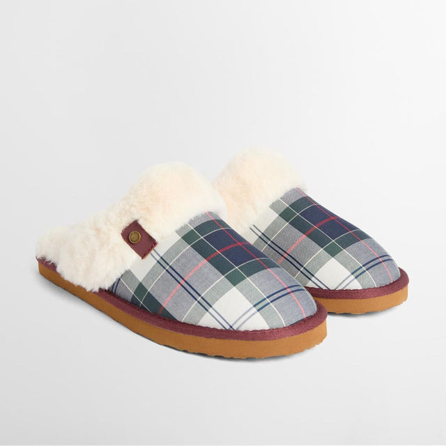 Barbour Claudia Mule Slipper Lt Evergreen