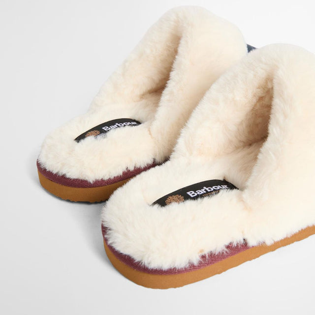 Barbour Claudia Mule Slipper Lt Evergreen