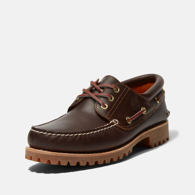Timberland Men's Authentic Boat Shoe Brown Full Grain