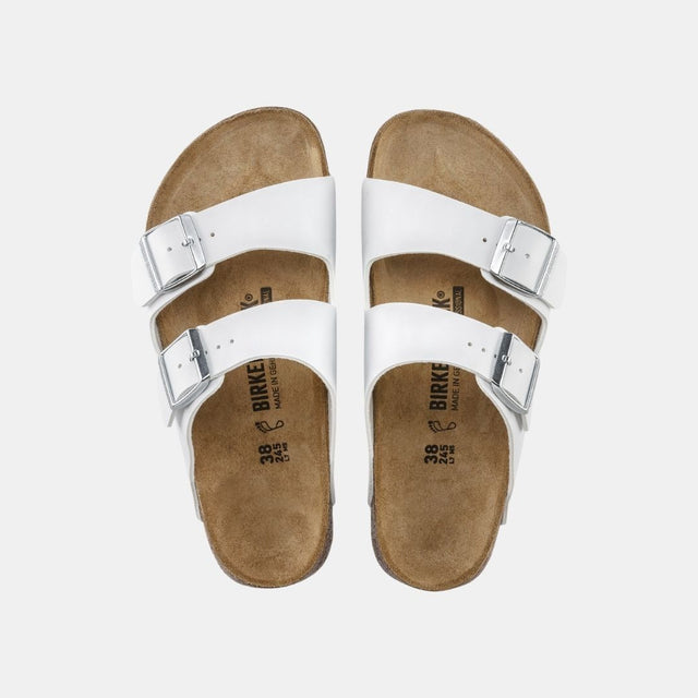 Birkenstock Arizona Birko Flor Women's White