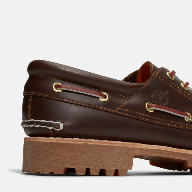 Timberland Men's Authentic Boat Shoe Brown Full Grain