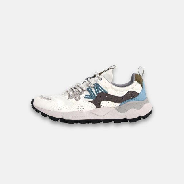 Flower Mountain Women's Yamano 3 Kaiso Eco Suede White & Grey