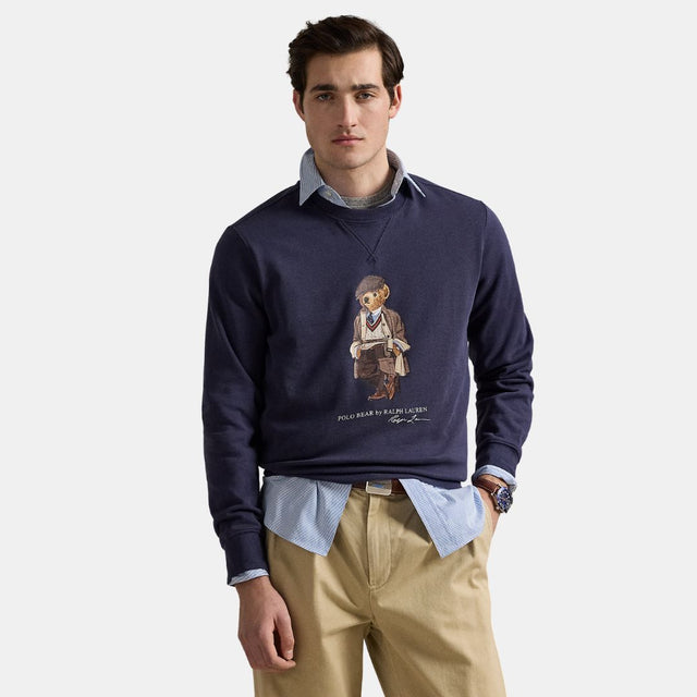 Ralph Lauren Polo Bear Fleece Pullover Faded Blue