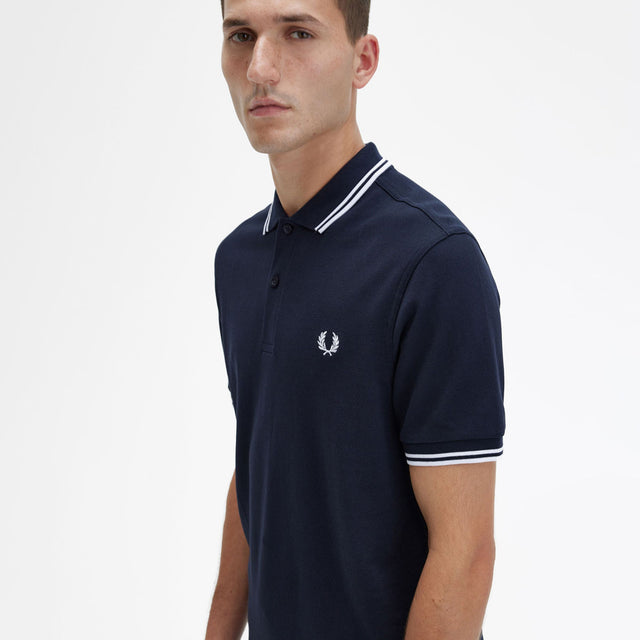 Fred Perry Polo M3600 Navy & White