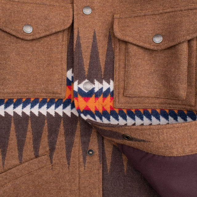 Pendleton Sawtooth Ridge Wool Field Jacket Brown