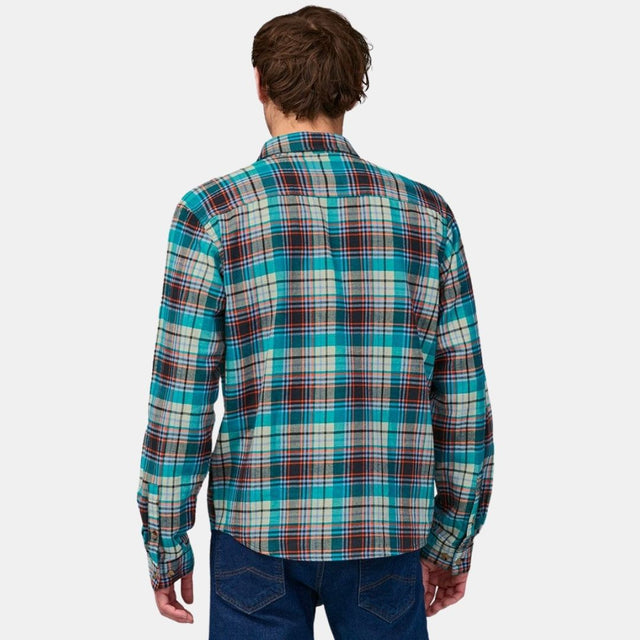 Patagonia Cotton In Conversion Leichtes Fjord-Flanellhemd für Herren Belay Blue