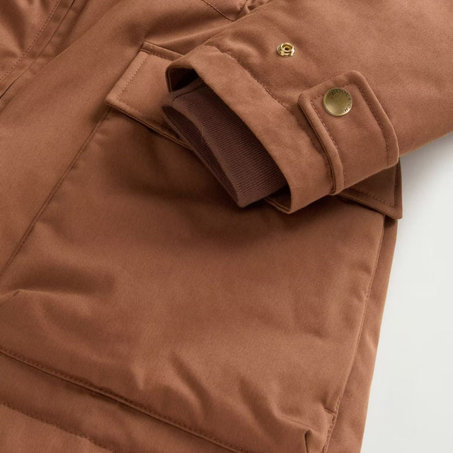 Woolrich Best Cotton Faux Fur Field Jacket Bison