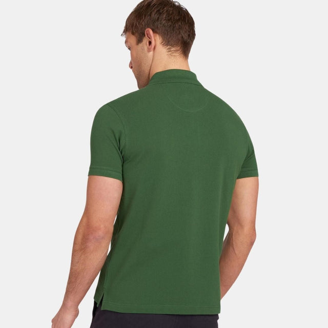 Barbour Tartan Pique Polo Shirt Racing Green