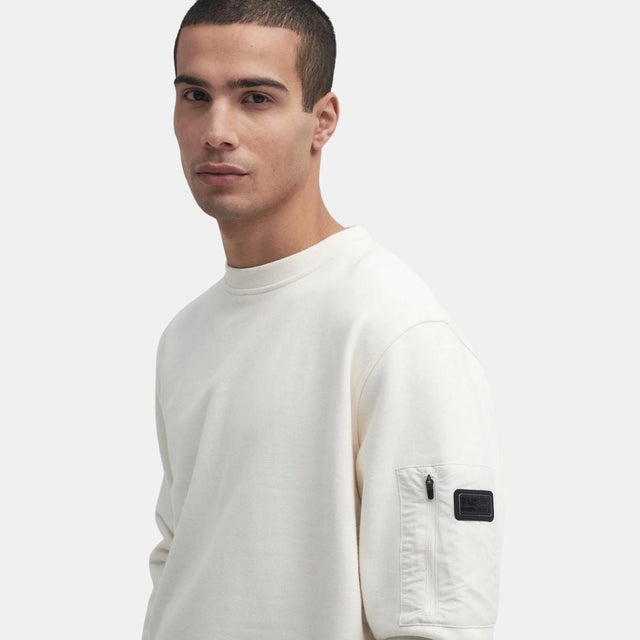 Barbour International Grip Sweatshirt Whisper White