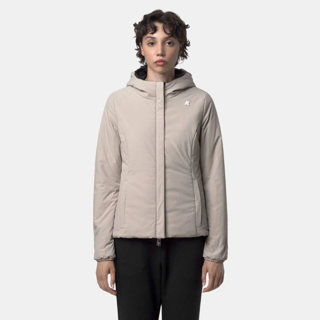 K-Way Lily St Warm Reversible Black Pure & Beige Cashmere