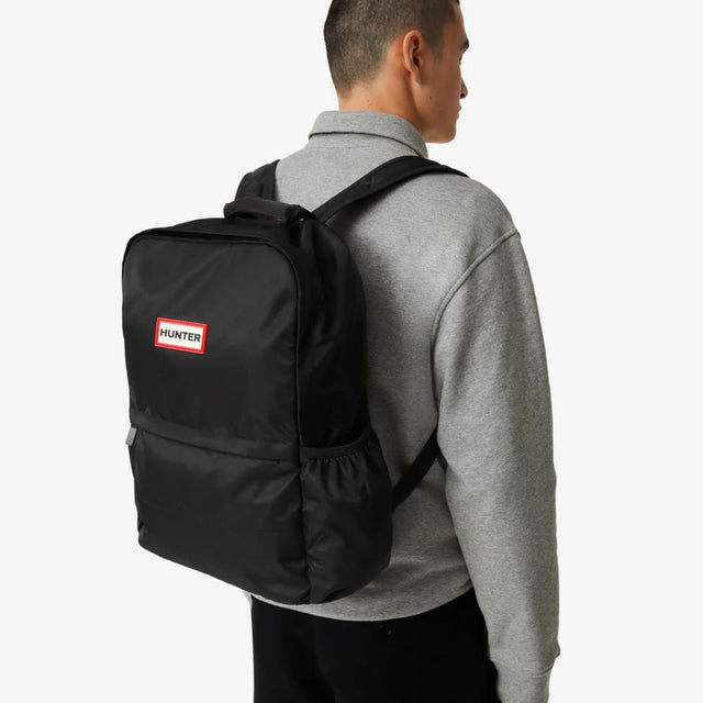 Hunter Nylon Large Backpack Black