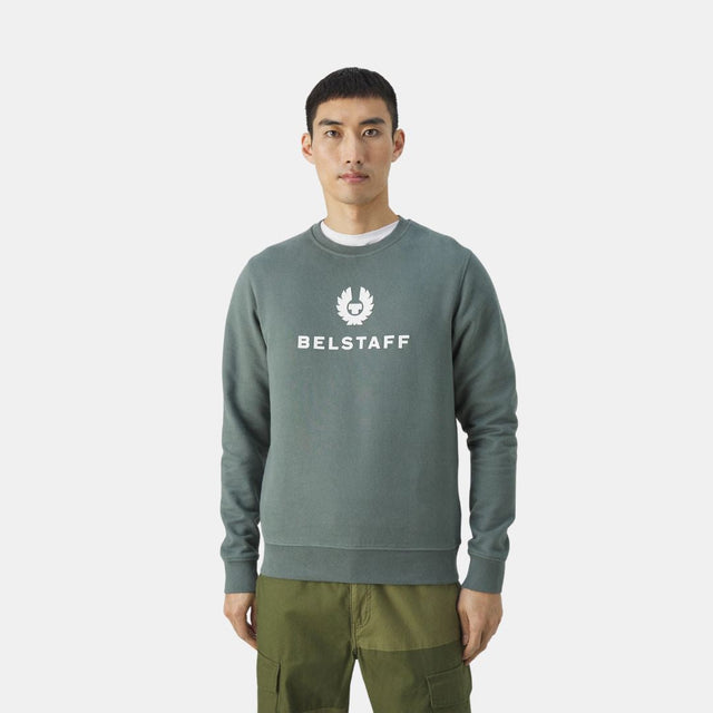 Belstaff Signature Crewneck Sweatshirt Mineral Green