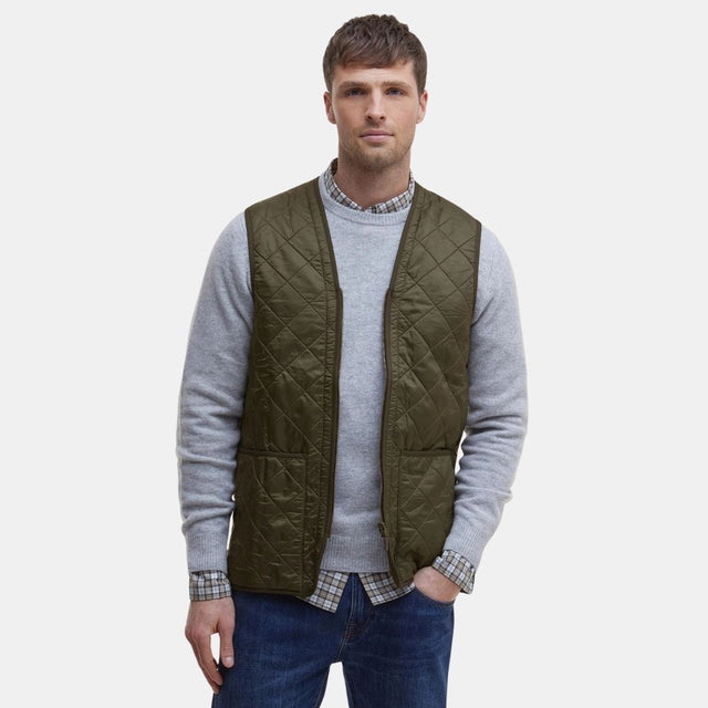 Barbour Polarquilt Zip-In Liner Vest Olive