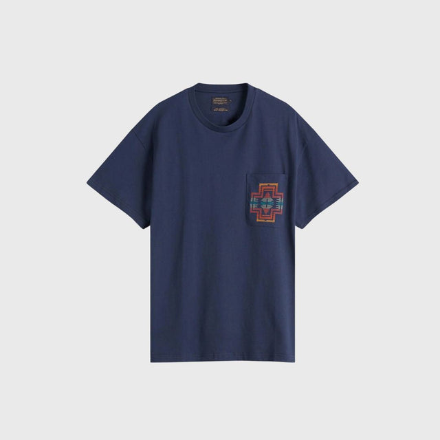 Pendleton Harding Star Pockete T-Shirt Navy