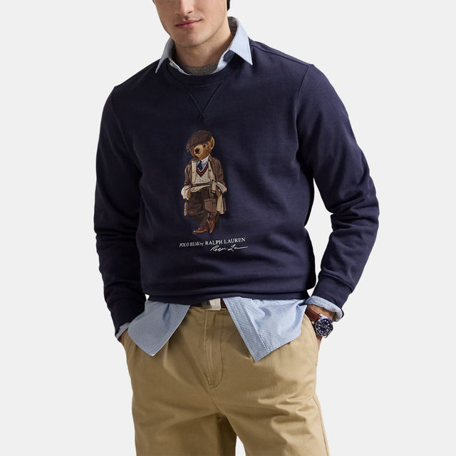 Ralph Lauren Polo Bear Fleece Pullover Faded Blue