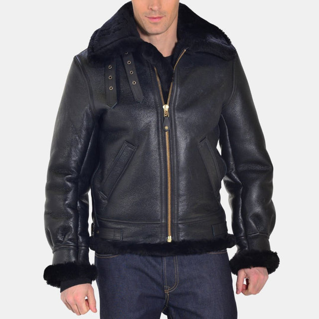 Schott B-3 Bomber Jacket LC1259 Black