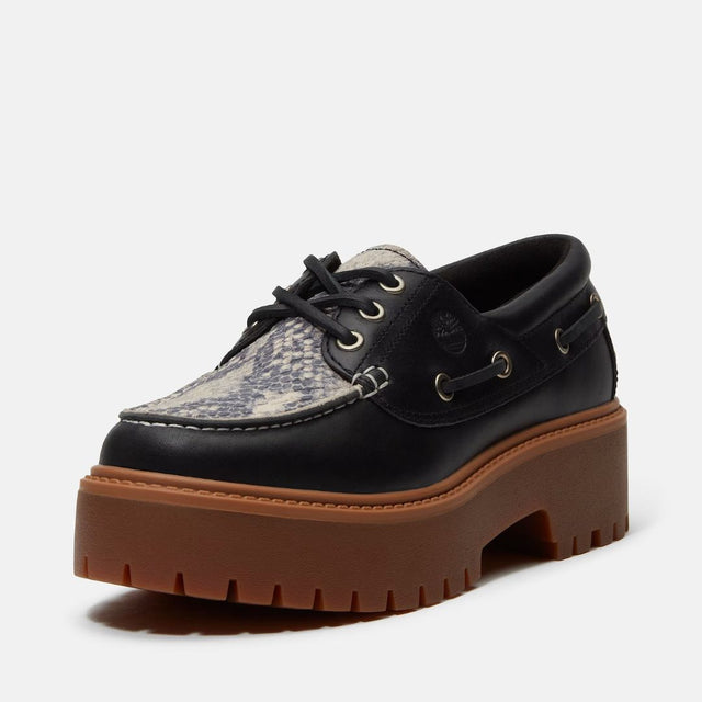 Timberland Stone Steet Boat Shoe Snake Print Suede