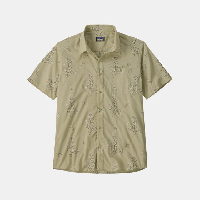 Patagonia Men's Go To Shirt Ocean Blooms: Weathered Stone