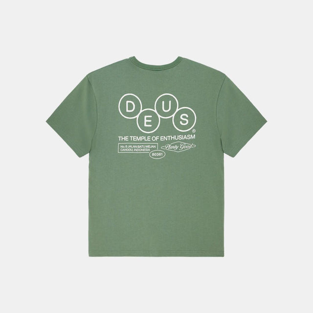 Deus Ex Machina Mechanism Tee Loden Frost Green