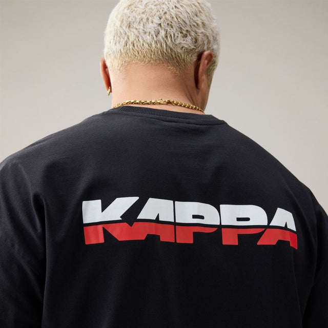 Kappa Authentic Surya Black-White-Red MD Coral