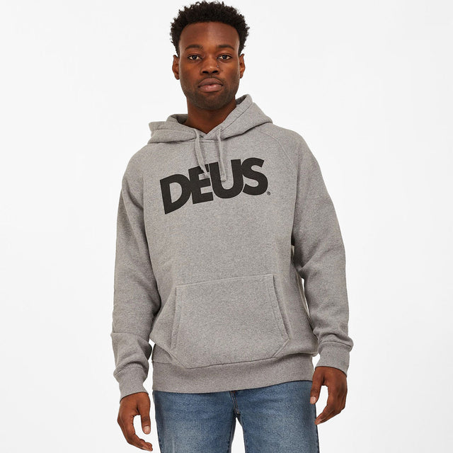 Deus All Caps Hoodie Grey Marle