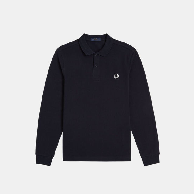 Fred Perry LS Polo M6006 Navy & White