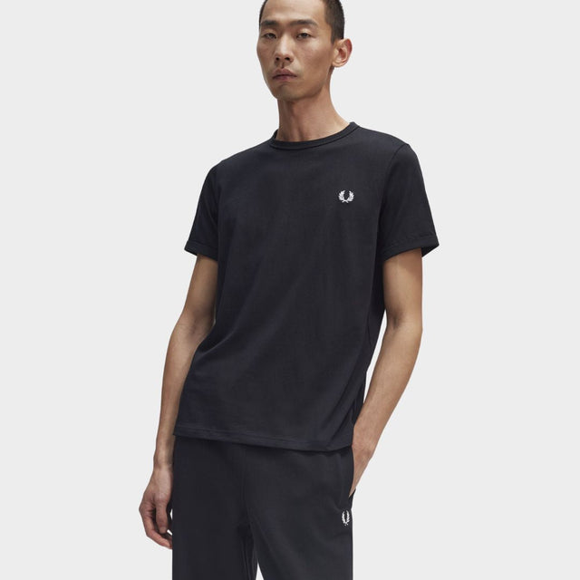 Fred Perry T-Shirt Ringer Black