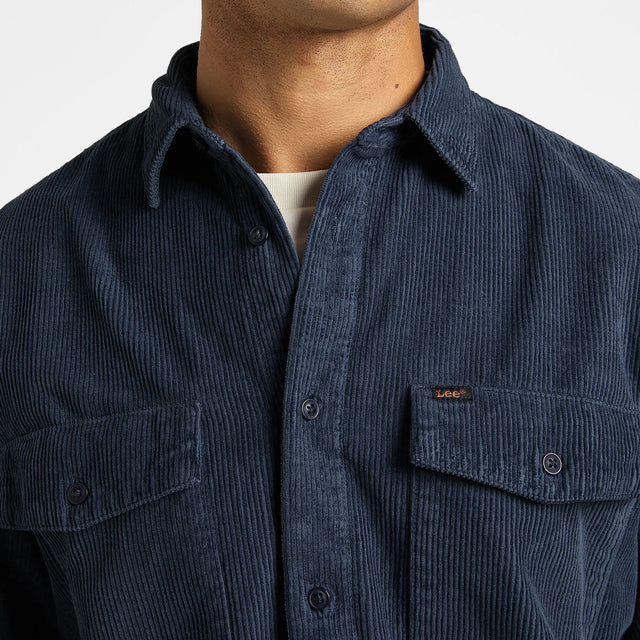 Lee Langarm Chetopa Shirt Mood Indigo