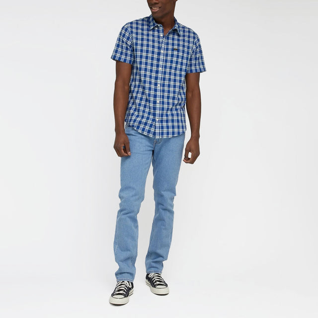 Lee Short Sleeve Button Down Shirt in Anthem Blue